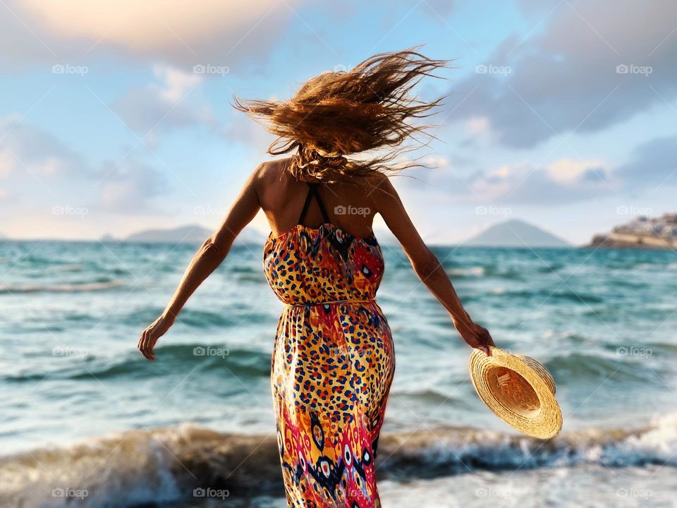 Bright and colorful boost tropical vacation 