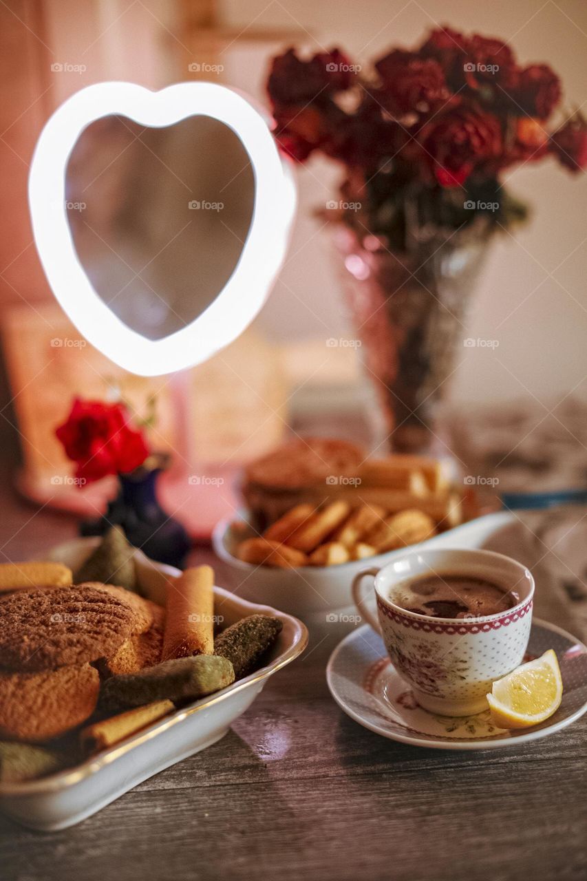 Cookies and the cup of tea