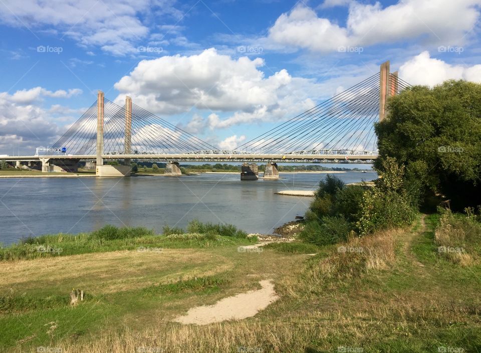 Bridge over the river Waal, Zaltbommel