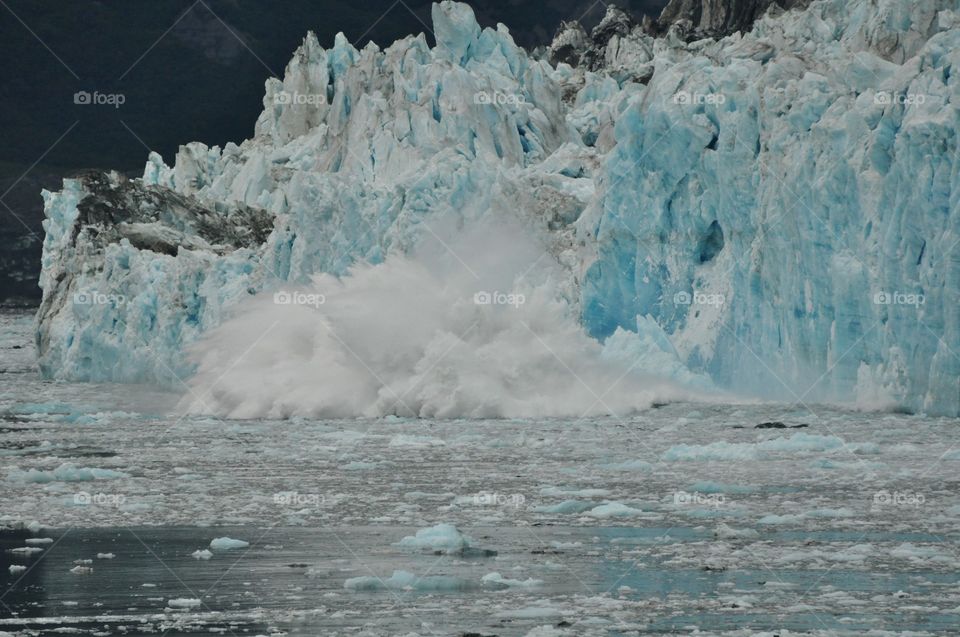 Alaska glaciers calving