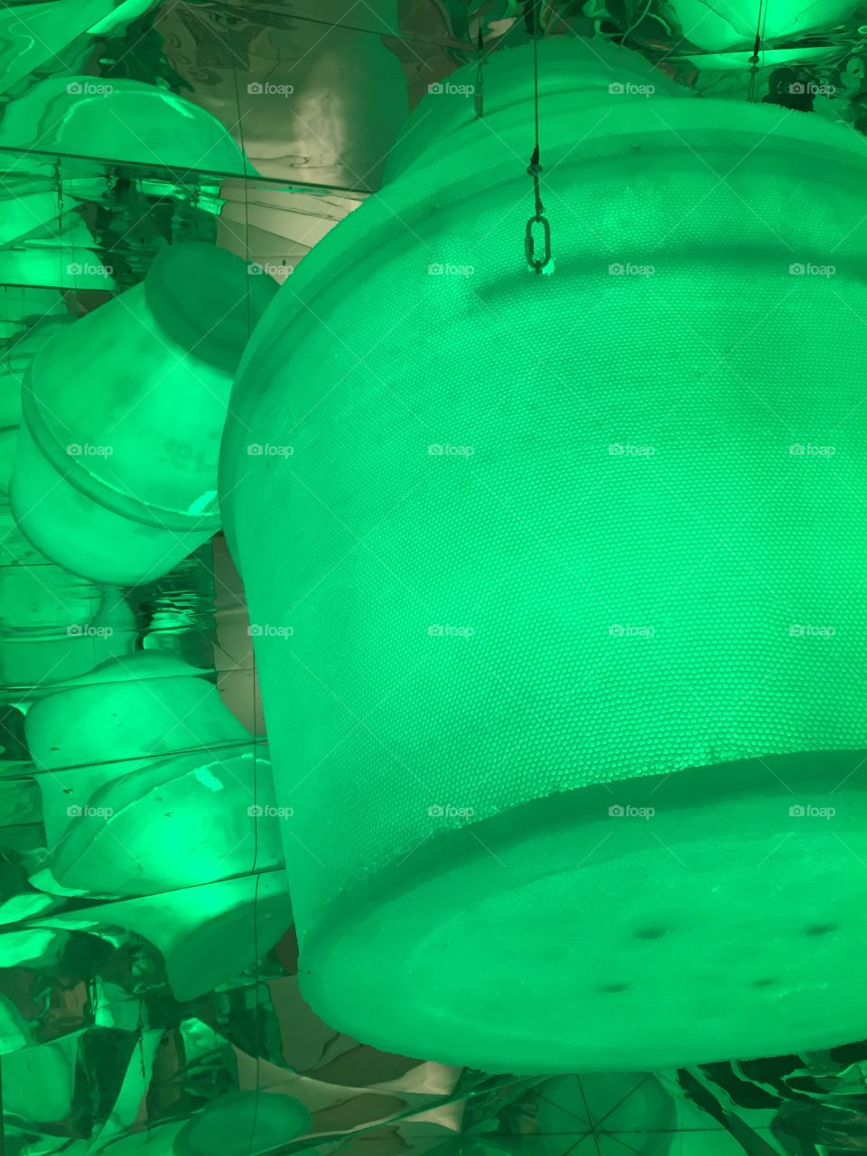 Jeju Island, South Korea | June 2017 | A cafe in Jeju enshrined a famous drink in South Korea into 4D all in a room by itself full of mirrors. The artist made it entirely out of straw.