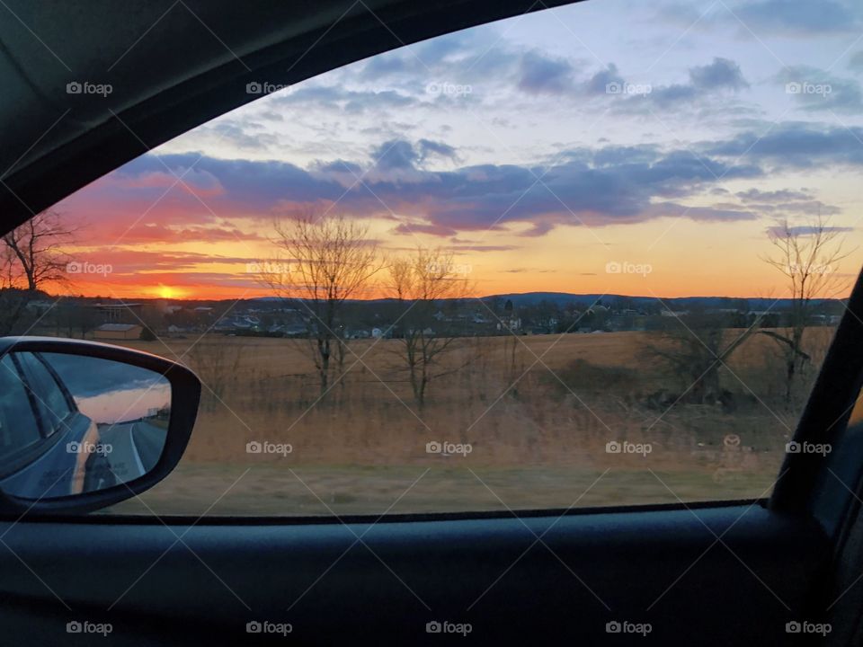 sunrise on a drive