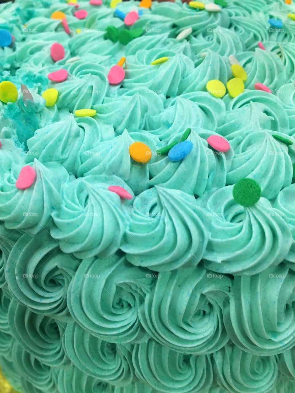 Frosting and sprinkles 