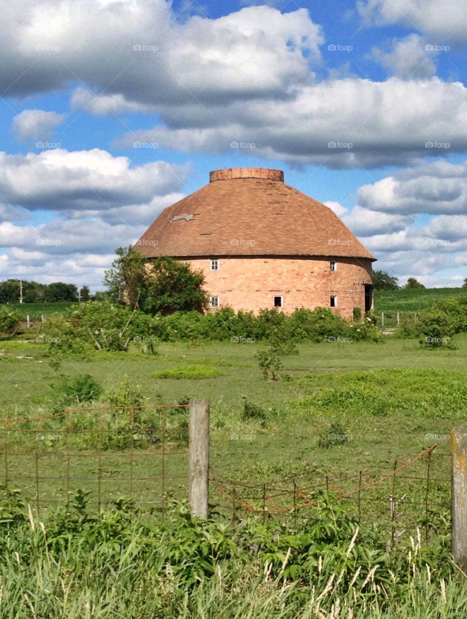 John W. Young Round Barn - Posted to the National Register of Historic Places