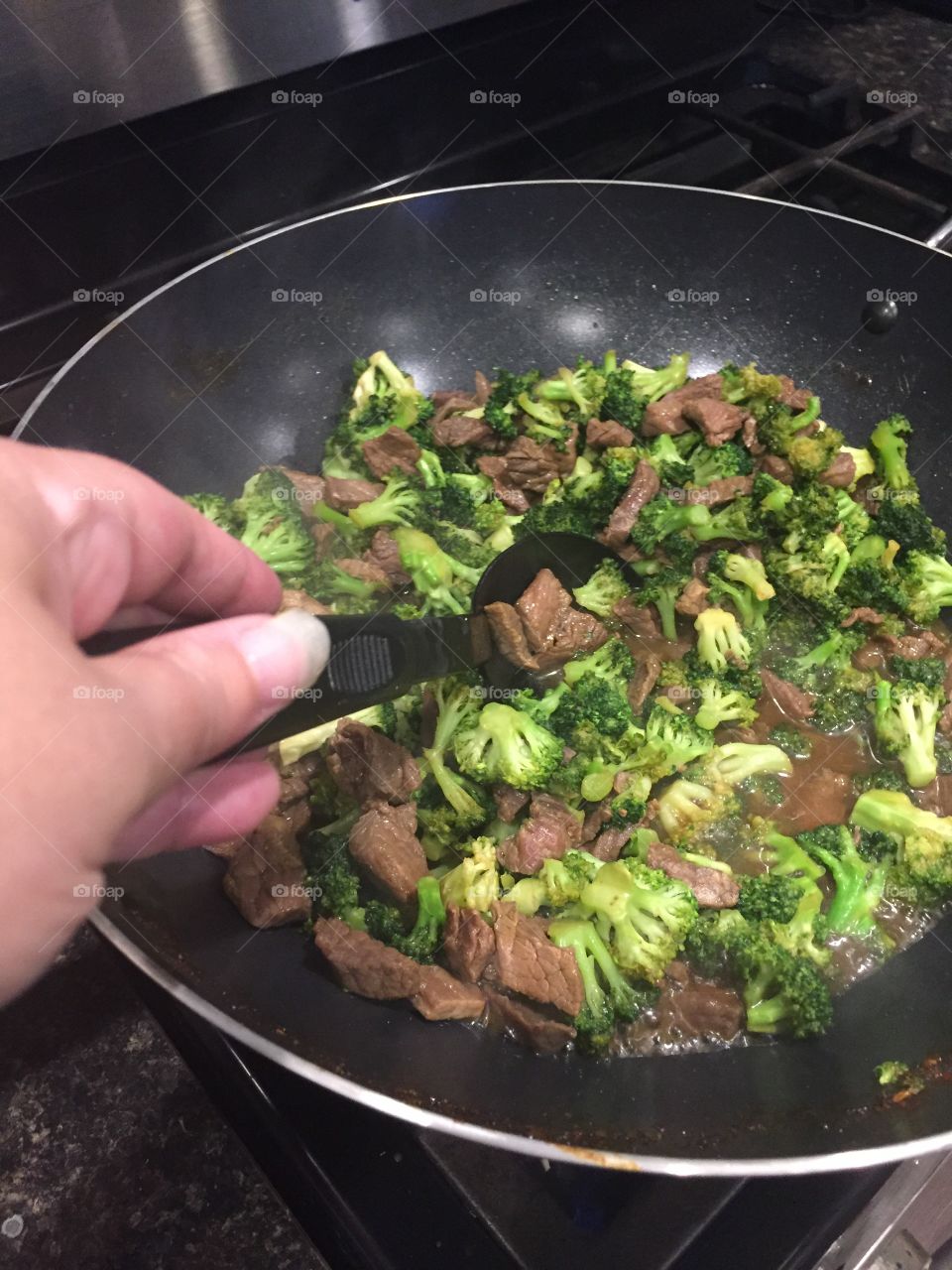 cooking stir fry 