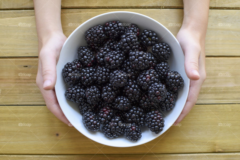 Bowl of Blackberries 