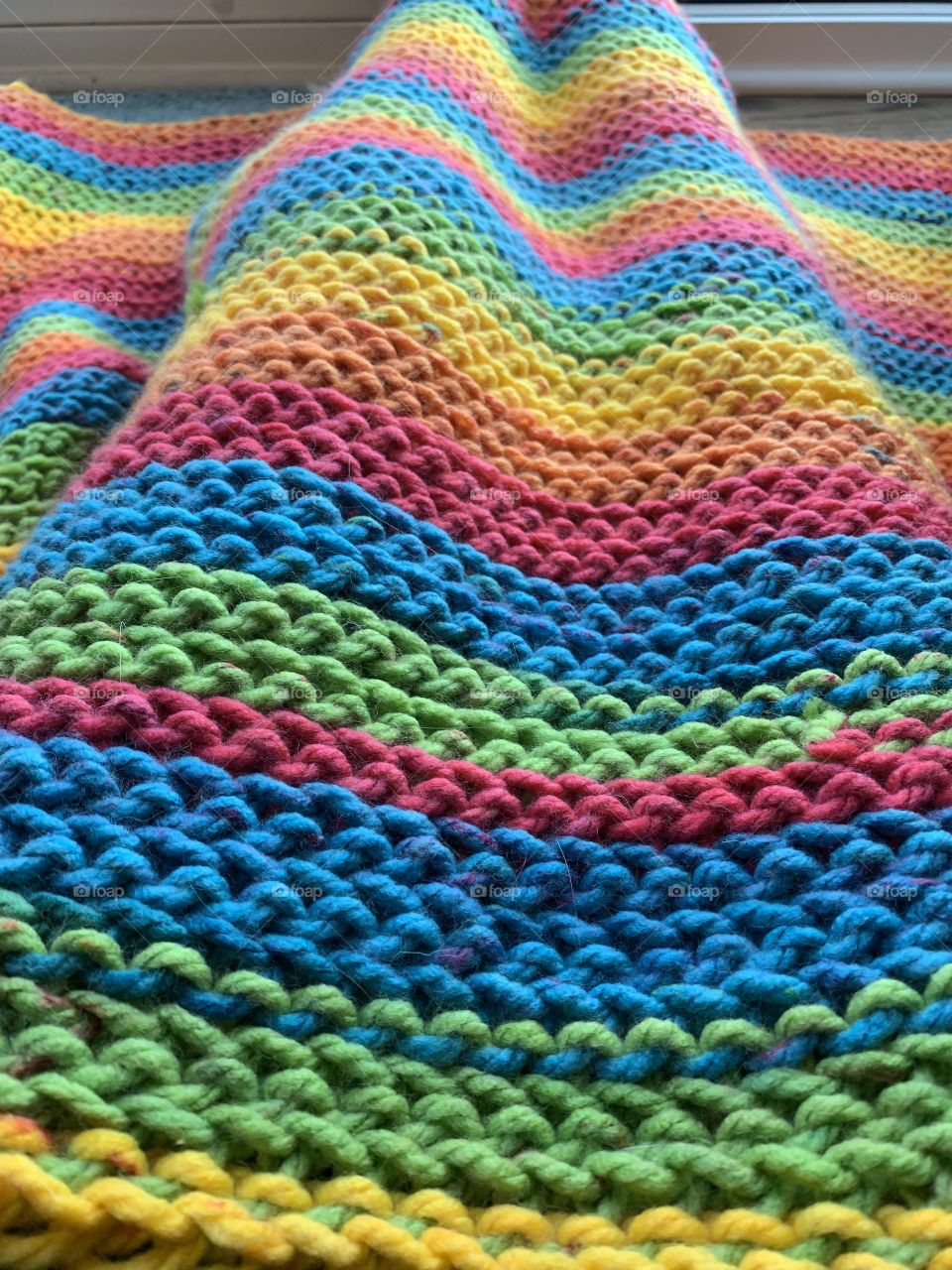 Rainbow Crochet Blanket 