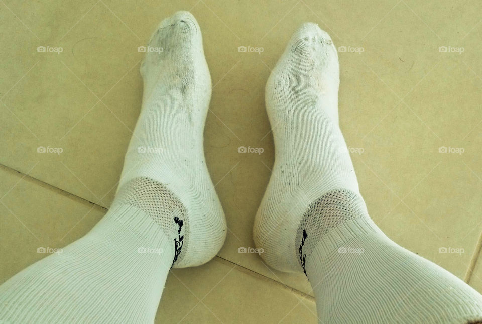 A pair of dirty socks