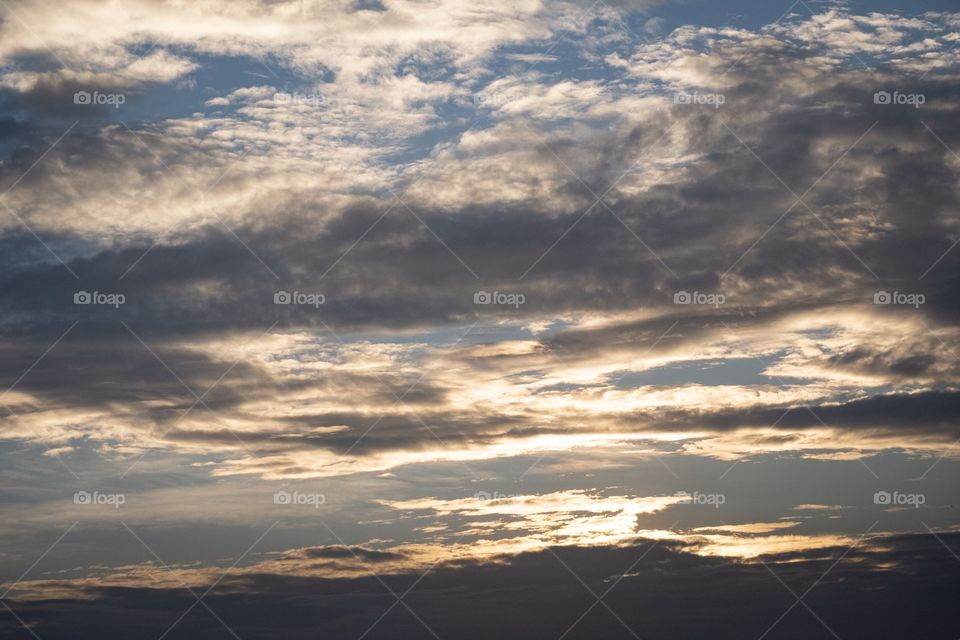 Cloudy sky before raining day