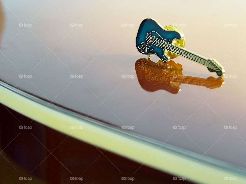 mini guitar in a very guitar :)