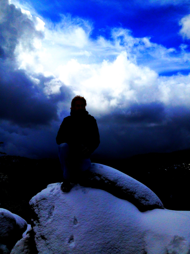 sunset sports hiking snow by emmanuelgr