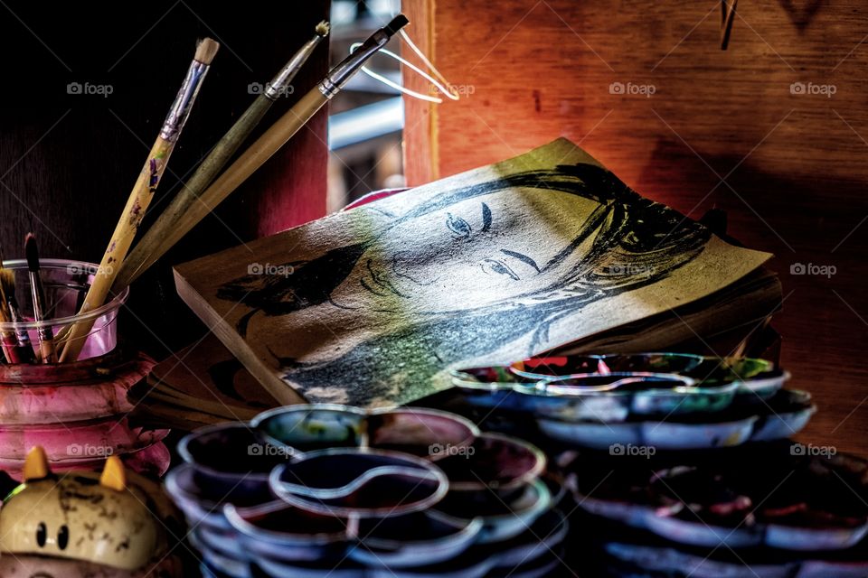 Drawing art and lighting