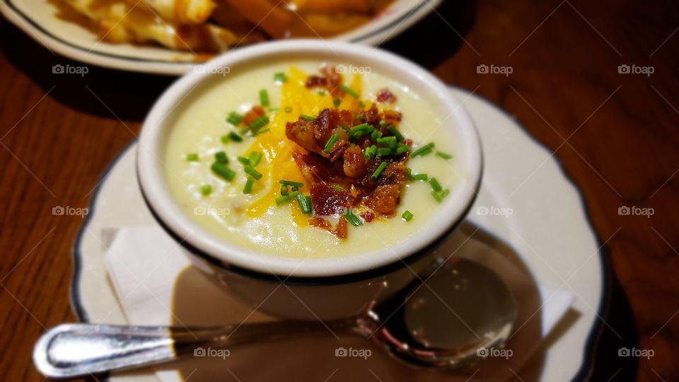 Loaded potato soup