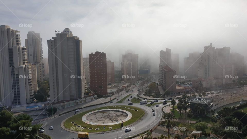 City#view#buildings#fog