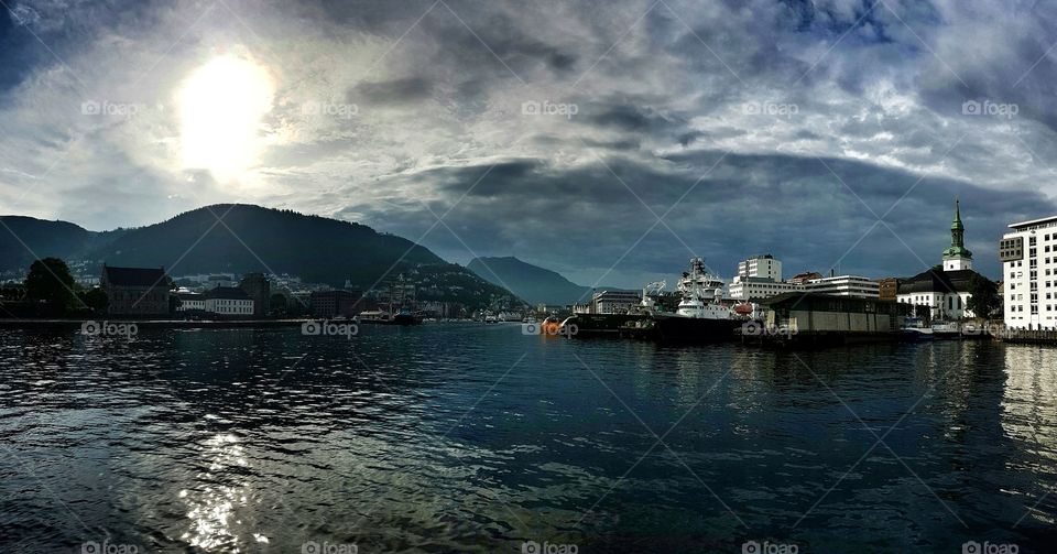 View of Bergen harbour