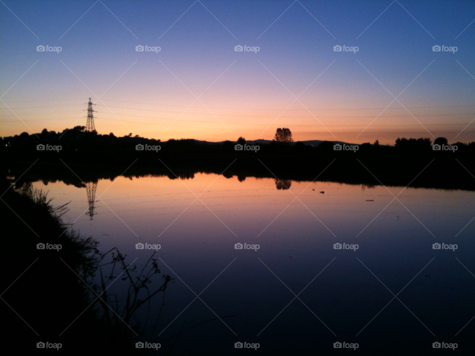 sunset water river reflection by mattjuk81