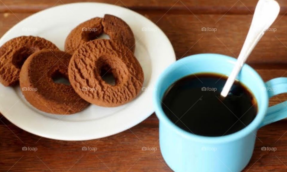 Blue coffee mug