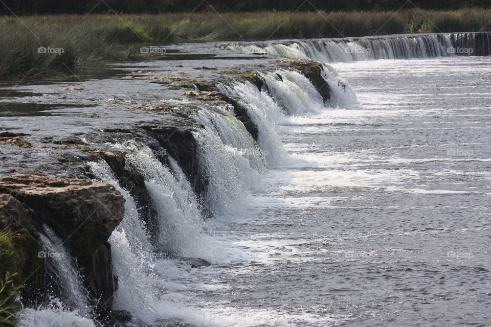 waterfall river rain flow by twickers