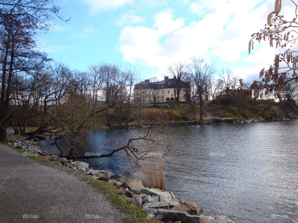 sweden spring stockholm lake by stefanosam