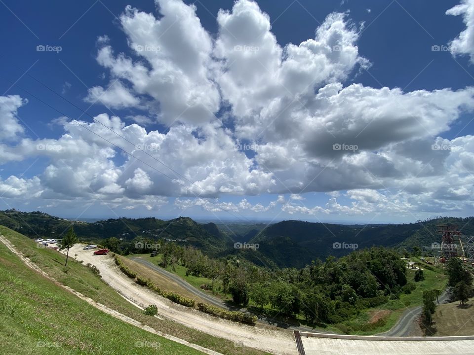 Mountains and clouds 