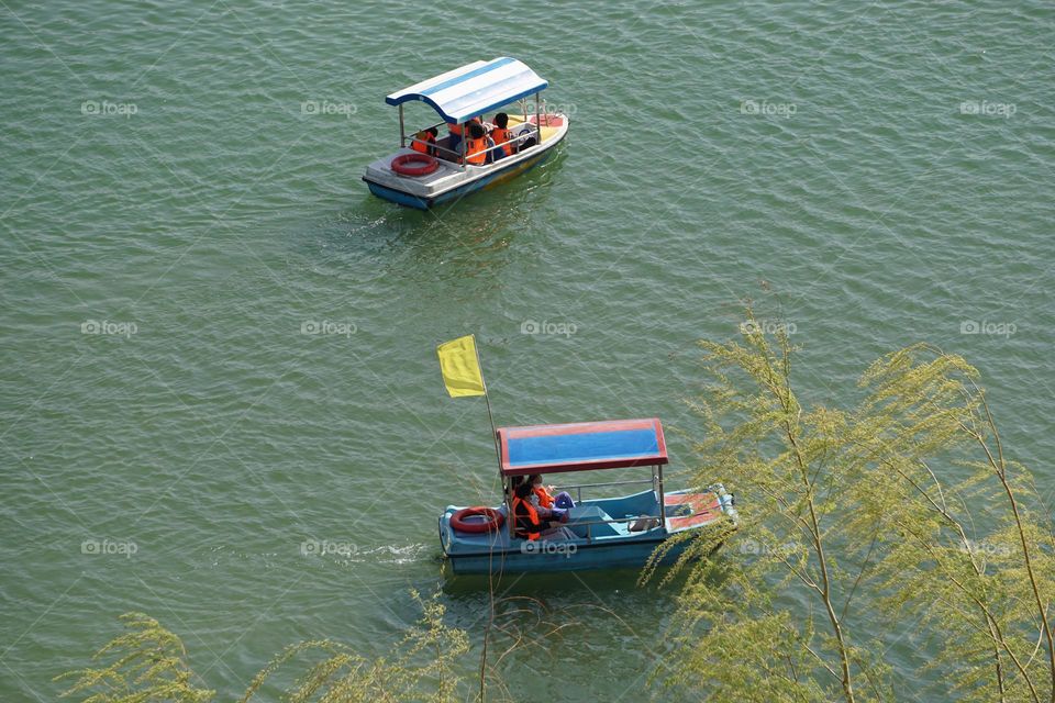 Boats on the lake