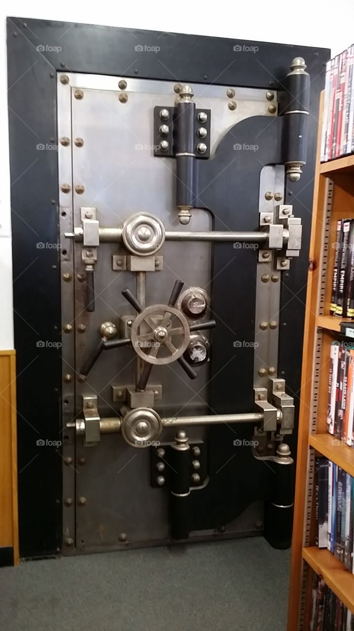bank vault in library