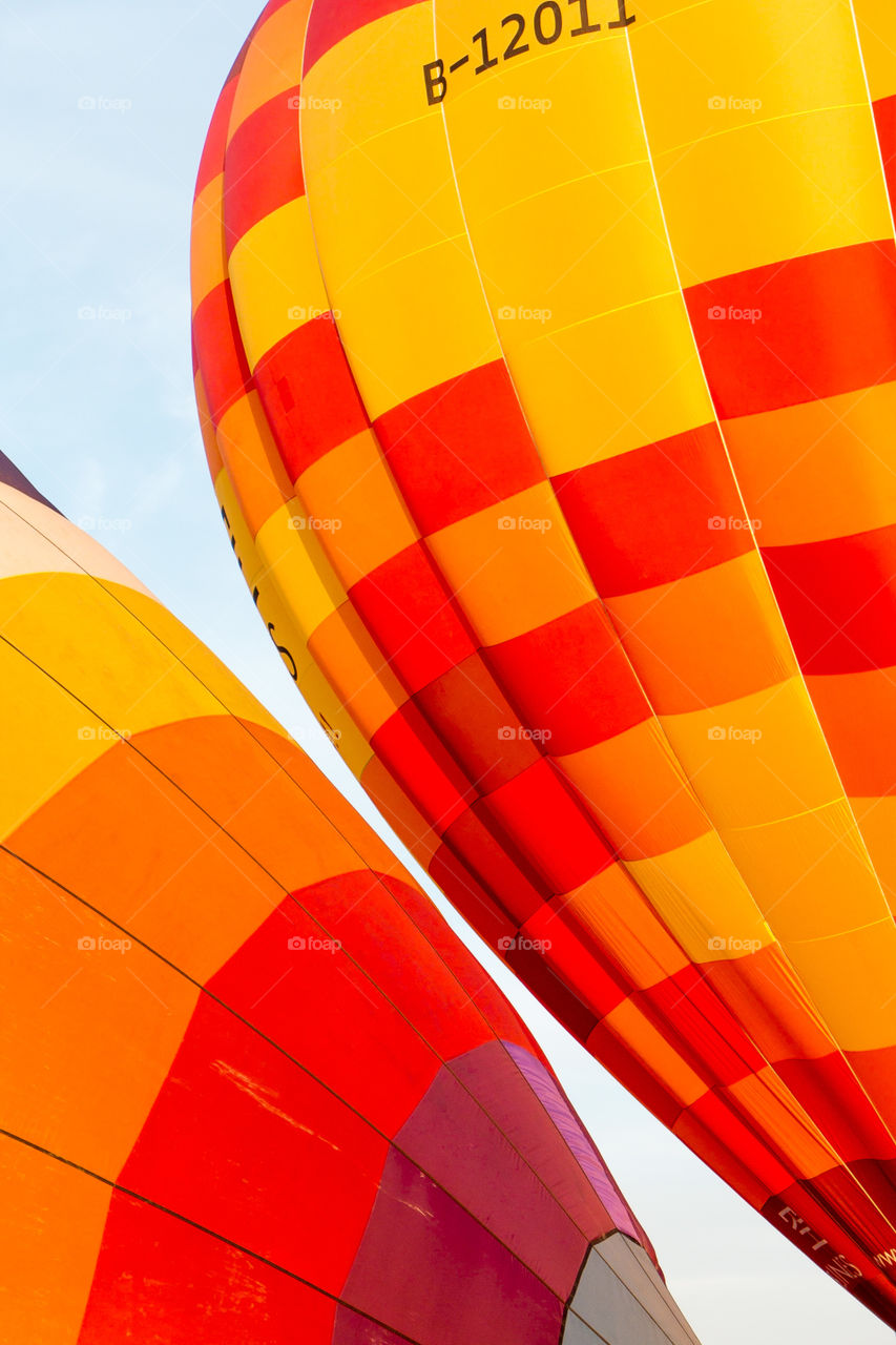 orange balloons