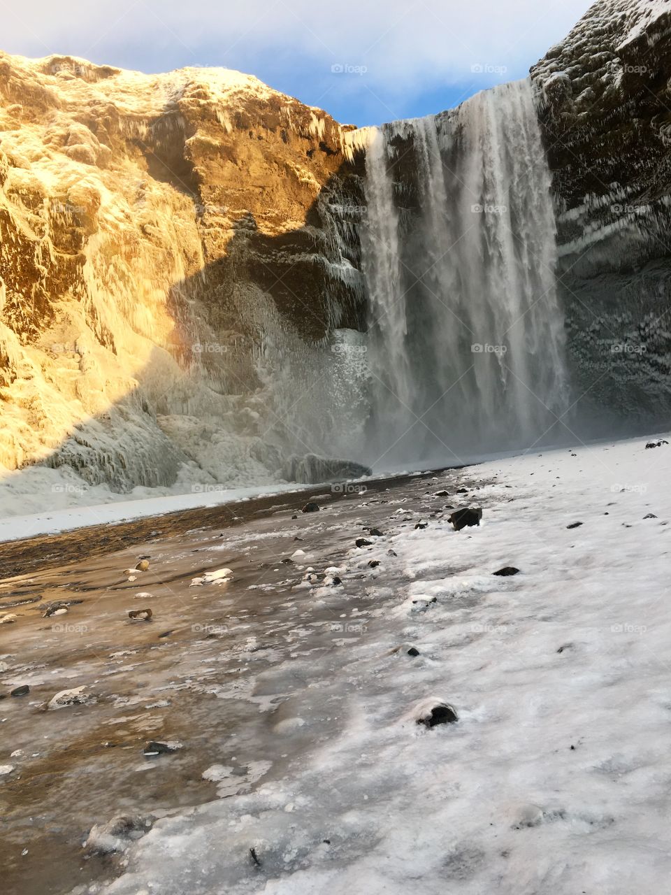 Iceland waterfall