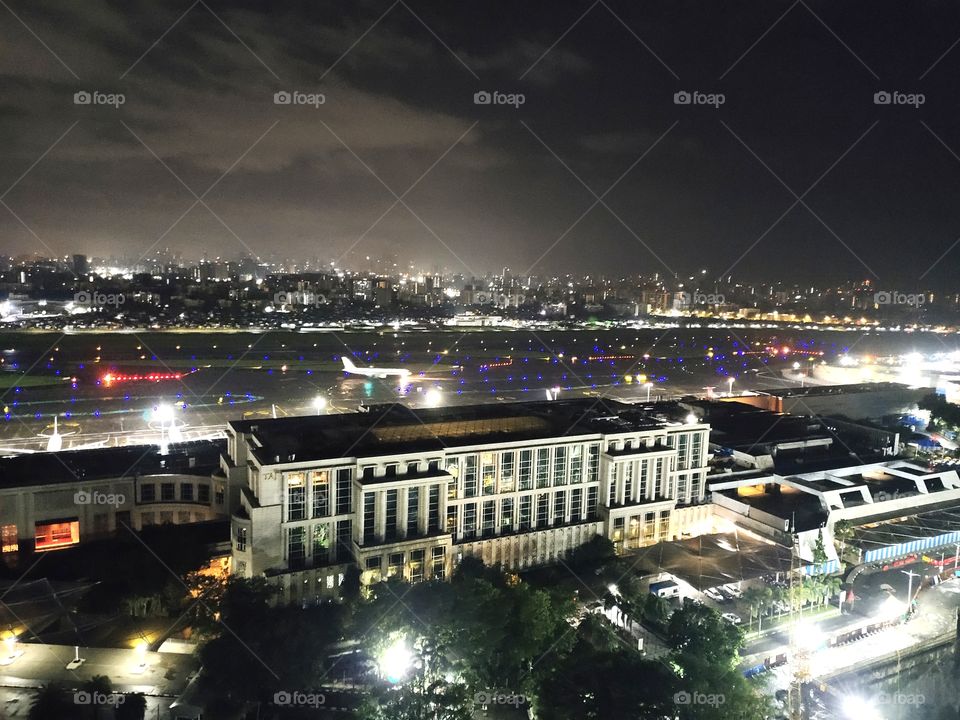 Cityscape
Amazing Beauty of Night.🌌
Illumination Of
 Airport 🛬✈️✈️and 
⭐⭐⭐⭐⭐ Hotel Taz ...🏢