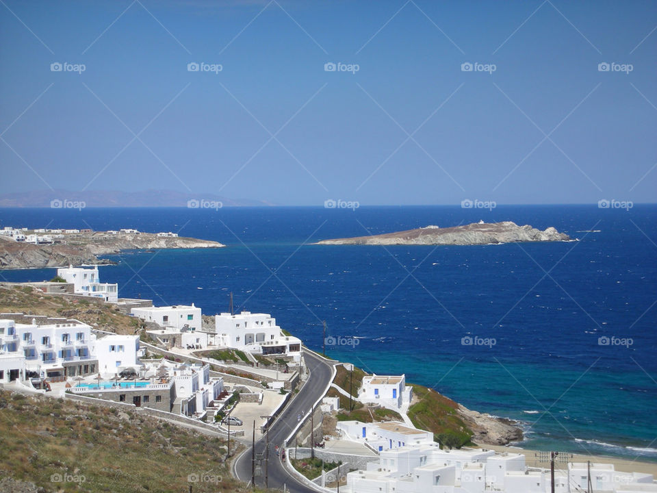 sky blue summer sun by emmanuelgr