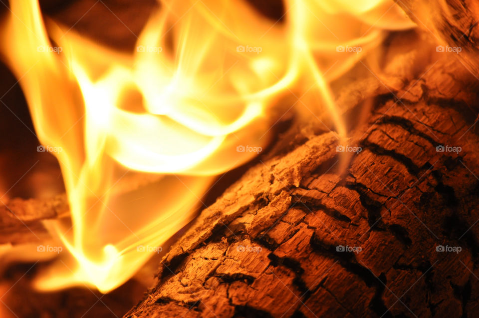 outdoors wood orange fire by refocusphoto