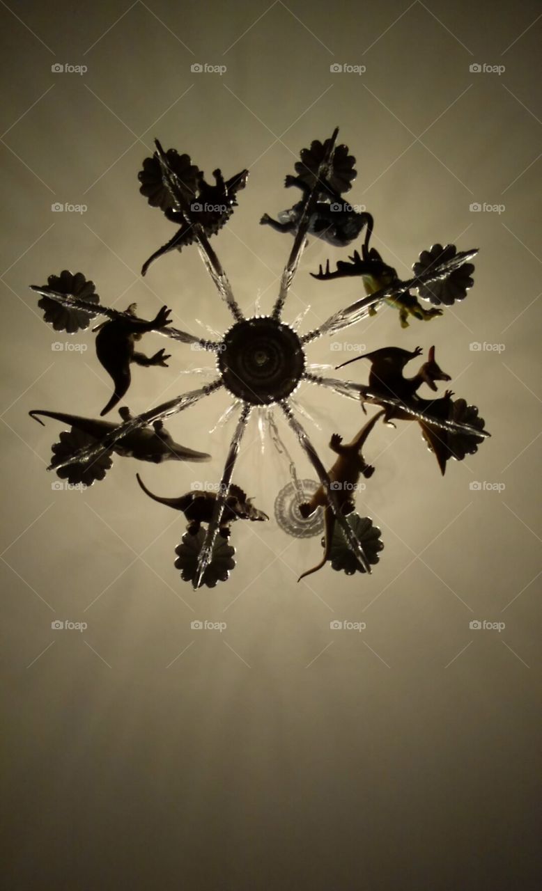 dinosaur chandelier