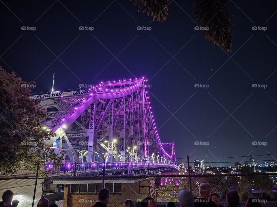 Brisbane Story Bridge during 2023 Riverfire