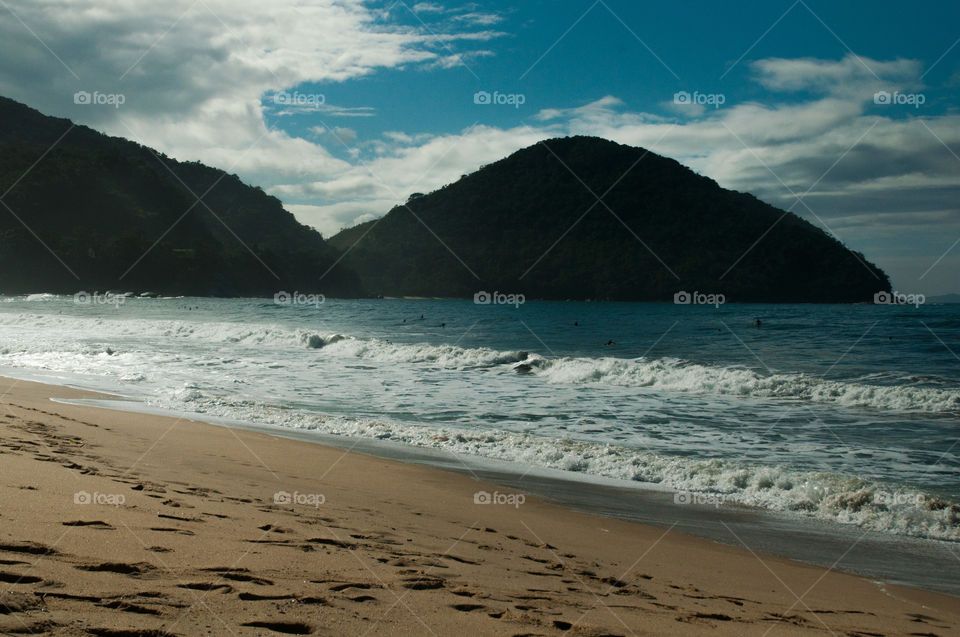 Beach Ubatuba  SP BRAZIL