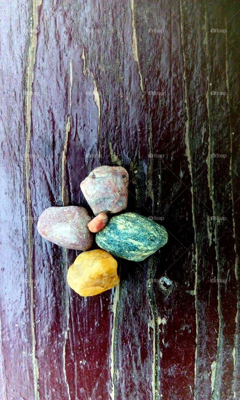 coloured rocks