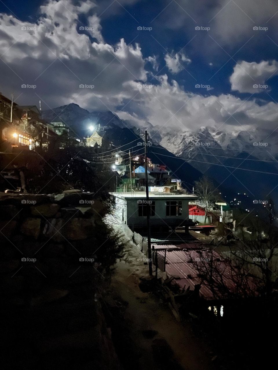 Nights in Himalayan countryside 