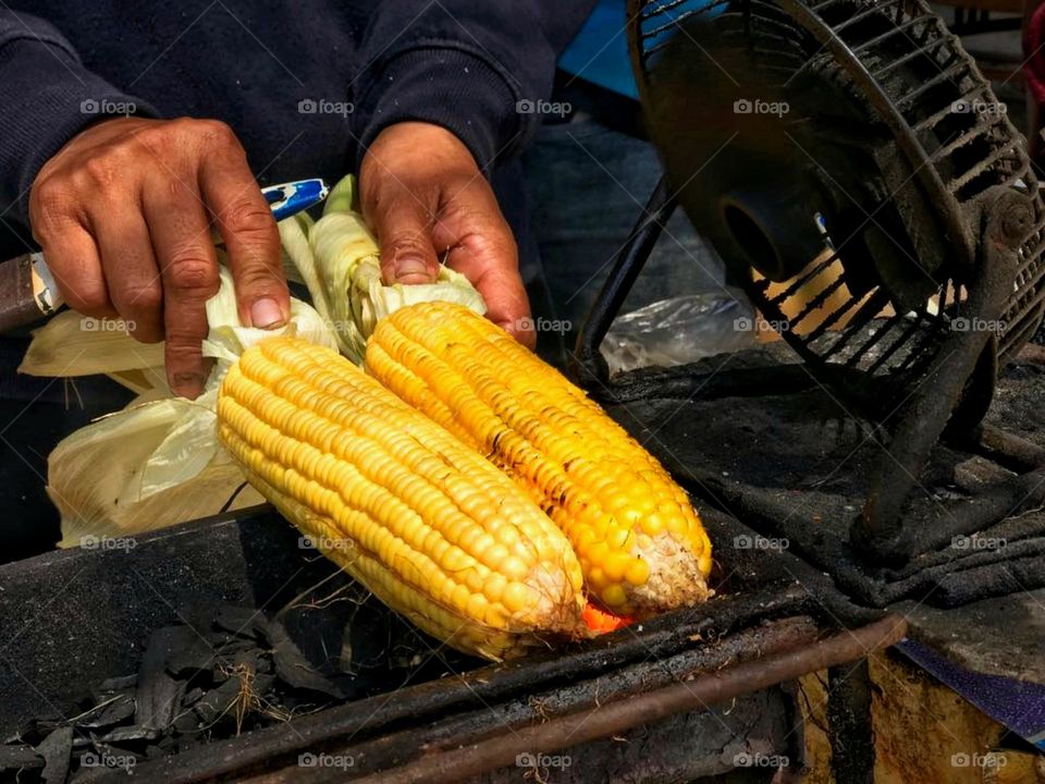 grilled corn