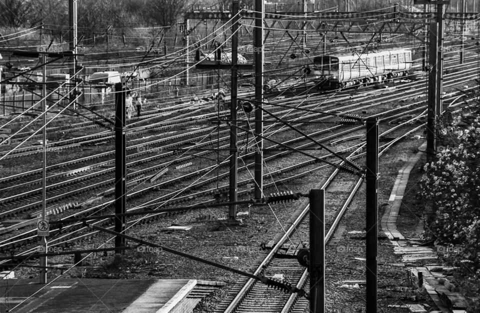 Train. Railway line