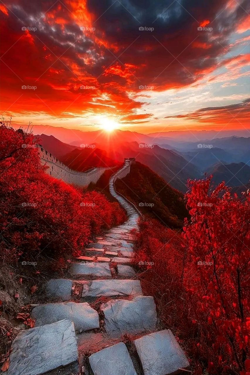 A very beautiful picture, and there is no better picture than it. There is no better picture of green herbs and colorful, red and white roses than it. Glory be to God, the natural and picturesque view, and there is no more