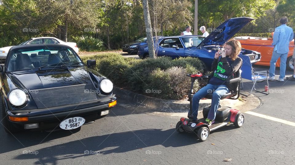 Beginning photographer in action...