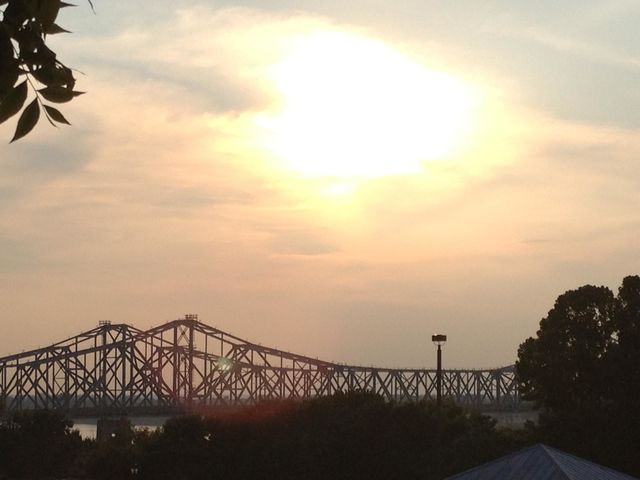 Sunset of the Mighty Mississippi River