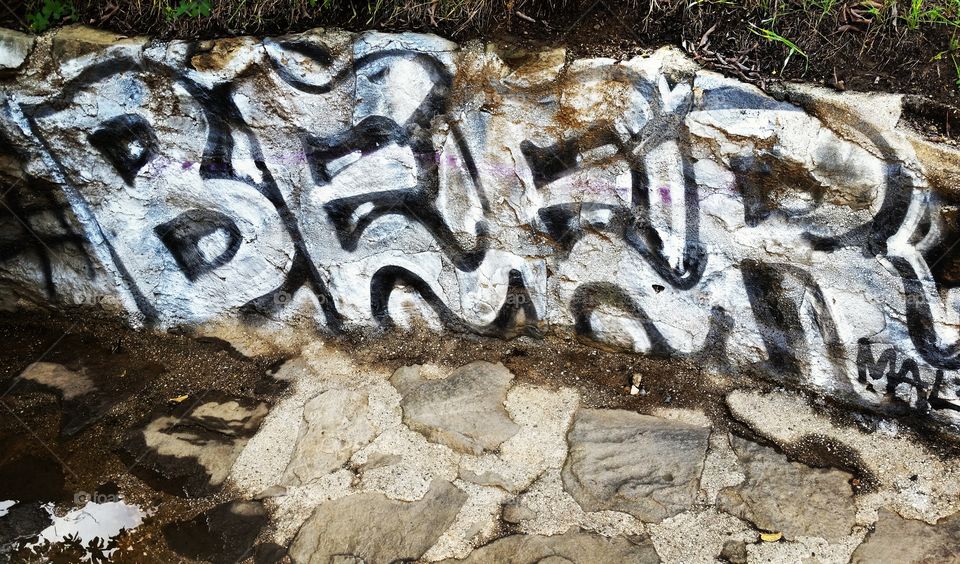 Graffiti in Griffith Park