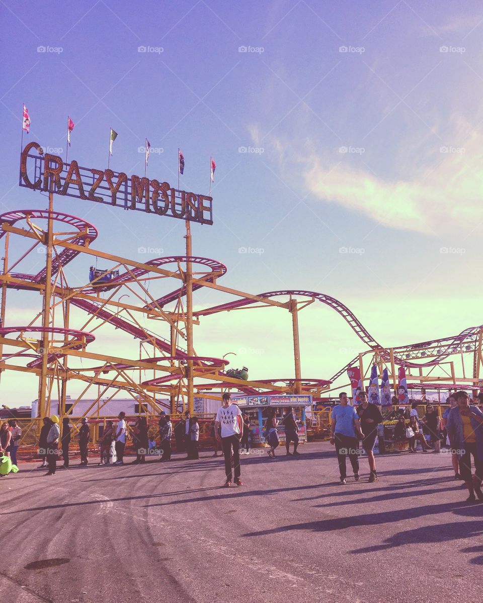 Boardwalk, Carousel, Carnival, Fairground, Ferris Wheel