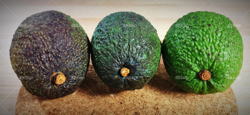 Avocados turn into dark color