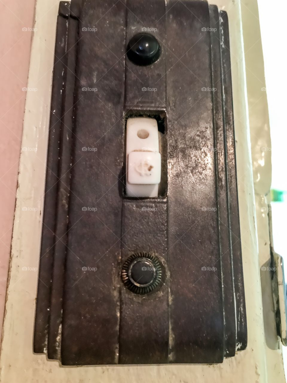 Old electrical light switch Art Deco period