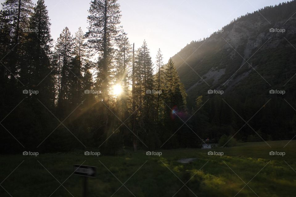 Sunset in Yosemite 