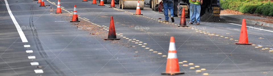 street city construction orange by stephenkirsh