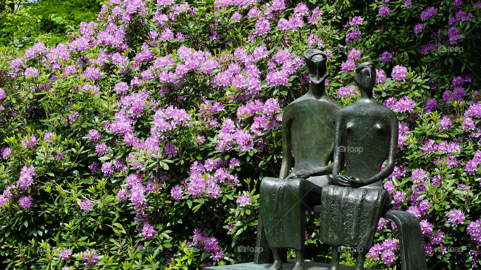 Art in a park in Antwerp