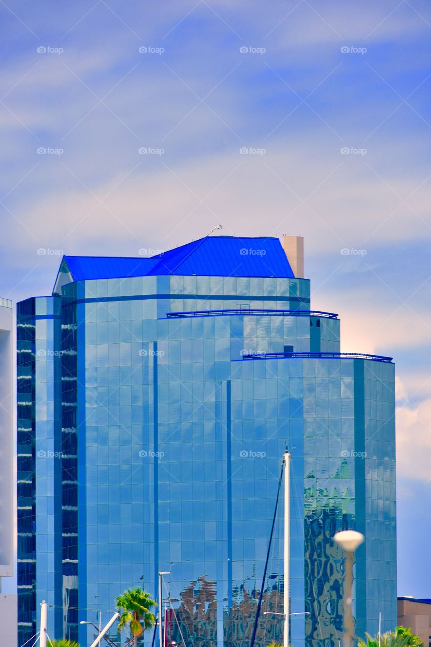Blue building
