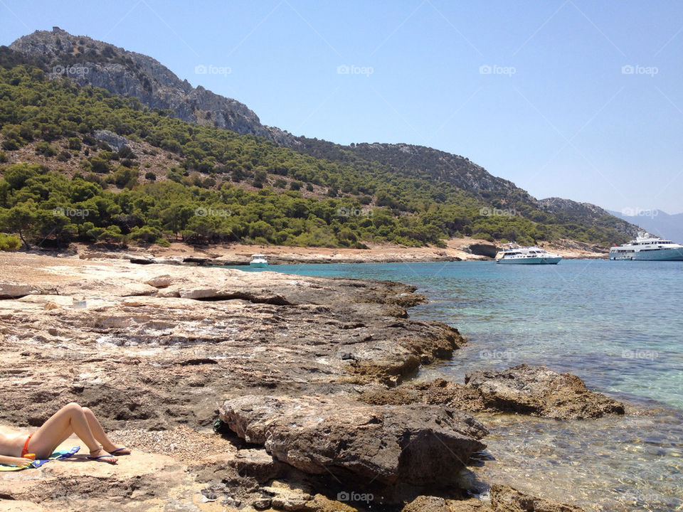 sky blue sun sea by mattharrisonnn